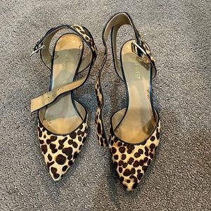 Nine West leopard heeled shoes